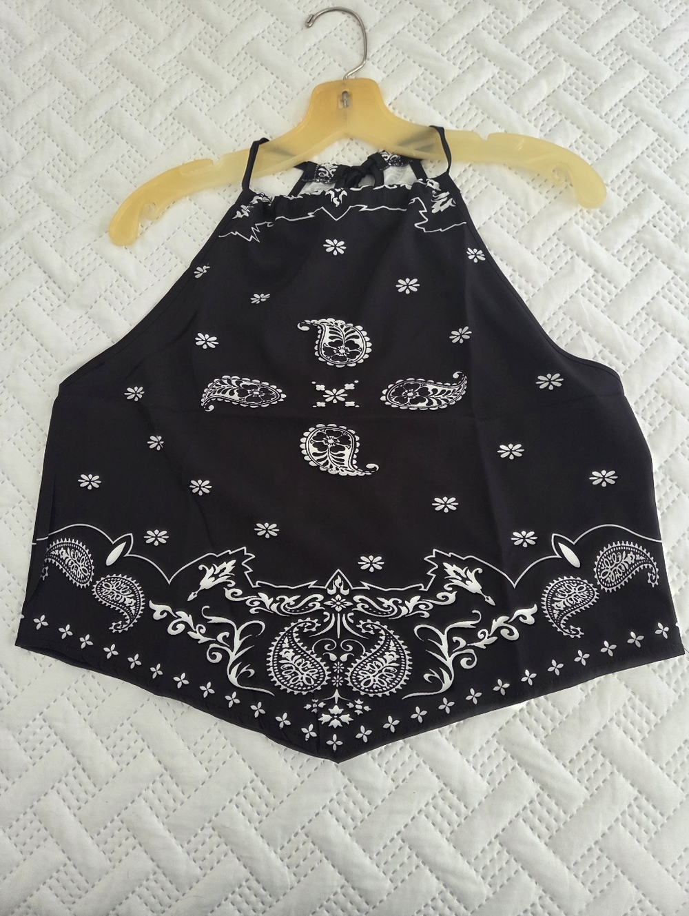NWOT Bandana Print Halter Top
